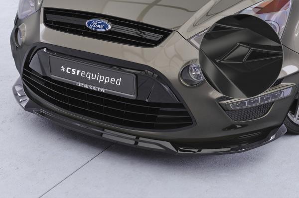 CSR Frontspoiler | Cup-Spoilerlippe mit ABE für Ford S-Max MK1 (WA6) CSL960-G Glossy schwarz Hochglanz (keine Lackierung erforderlich)