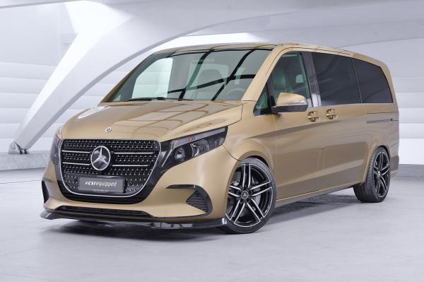 CSR Frontspoiler | Cup-Spoilerlippe mit ABE für Mercedes-Benz V-Klasse 447 CSL965-S strukturiert schwarz matt (keine Lackierung erforderlich)