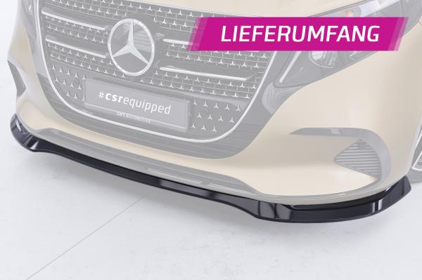 CSR Frontspoiler | Cup-Spoilerlippe mit ABE für Mercedes-Benz V-Klasse 447 CSL965-S strukturiert schwarz matt (keine Lackierung erforderlich)