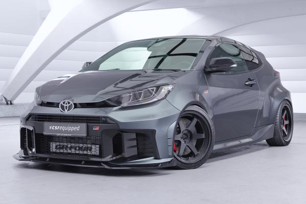 CSR Frontspoiler | Cup-Spoilerlippe mit ABE für Toyota GR Yaris (XP021) CSL968-G Glossy schwarz Hochglanz (keine Lackierung erforderlich)