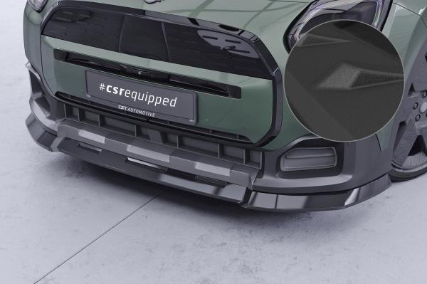 CSR Frontspoiler | Cup-Spoilerlippe mit ABE für Mini Countryman (U25) CSL969-S strukturiert schwarz matt (keine Lackierung erforderlich)