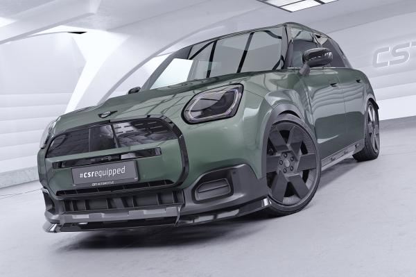 CSR Frontspoiler | Cup-Spoilerlippe mit ABE für Mini Countryman (U25) CSL969-S strukturiert schwarz matt (keine Lackierung erforderlich)