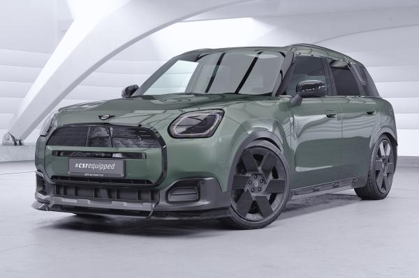CSR Frontspoiler | Cup-Spoilerlippe mit ABE für Mini Countryman (U25) CSL969-S strukturiert schwarz matt (keine Lackierung erforderlich)