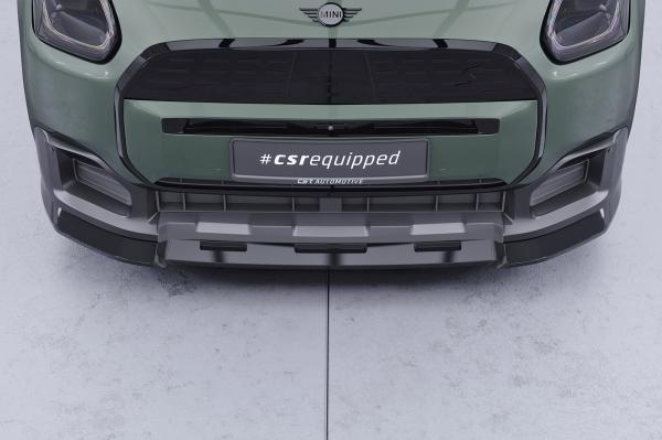 CSR Frontspoiler | Cup-Spoilerlippe mit ABE für Mini Countryman (U25) CSL969-S strukturiert schwarz matt (keine Lackierung erforderlich)