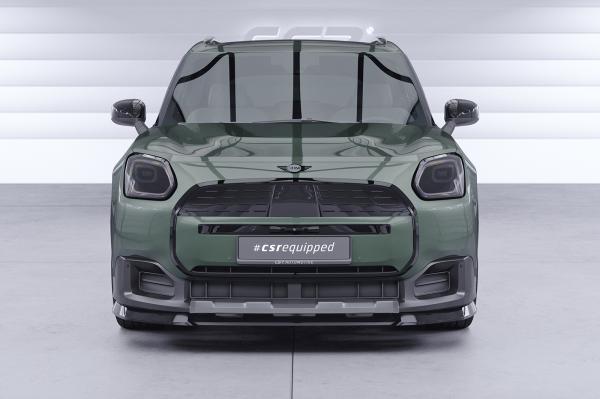 CSR Frontspoiler | Cup-Spoilerlippe mit ABE für Mini Countryman (U25) CSL969-S strukturiert schwarz matt (keine Lackierung erforderlich)