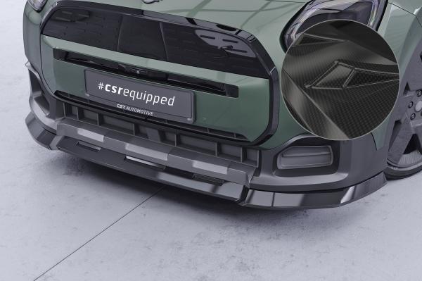 CSR Frontspoiler | Cup-Spoilerlippe mit ABE für Mini Countryman (U25) CSL969-C Carbon Look Hochglanz (keine Lackierung erforderlich)