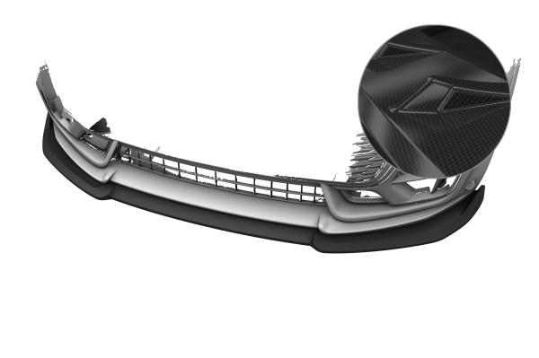 CSR Frontspoiler | Cup-Spoilerlippe mit ABE für Mini Clubman (F54) JCW CSL970-C Carbon Look Hochglanz (keine Lackierung erforderlich)