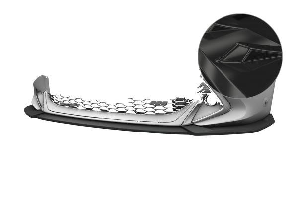 CSR Frontspoiler | Cup-Spoilerlippe mit ABE für Toyota Corolla (E210) GR Sport CSL972-G Glossy schwarz Hochglanz (keine Lackierung erforderlich)