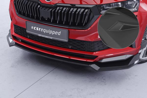 CSR Frontspoiler | Cup-Spoilerlippe mit ABE für Skoda Karoq Sportline CSL973-L Lackierung erforderlich (unlackiert roh)