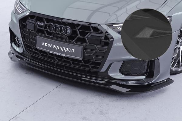 CSR Frontspoiler | Cup-Spoilerlippe mit ABE für Audi A6 / S6 C8 (Typ 4A) CSL976-S strukturiert schwarz matt (keine Lackierung erforderlich)