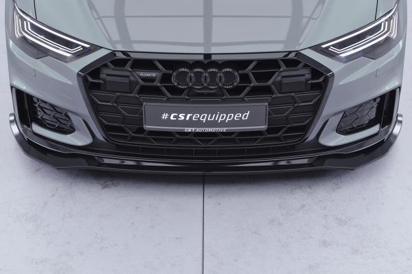 CSR Frontspoiler | Cup-Spoilerlippe mit ABE für Audi A6 / S6 C8 (Typ 4A) CSL976-G Glossy schwarz Hochglanz (keine Lackierung erforderlich)