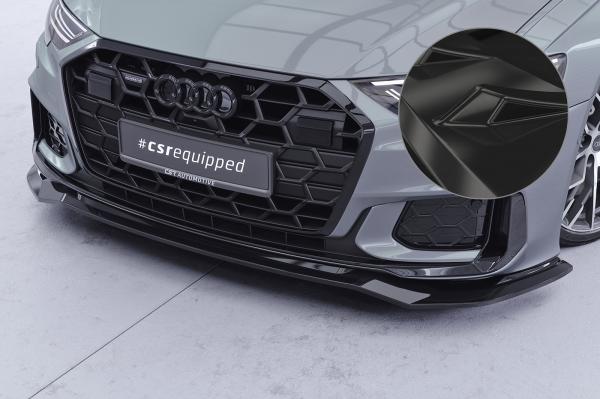 CSR Frontspoiler | Cup-Spoilerlippe mit ABE für Audi A6 / S6 C8 (Typ 4A) CSL976-G Glossy schwarz Hochglanz (keine Lackierung erforderlich)