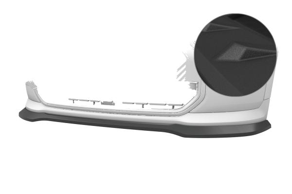 CSR Frontspoiler | Cup-Spoilerlippe mit ABE für Mini F65 / F66 / F67 CSL978-S strukturiert schwarz matt (keine Lackierung erforderlich)