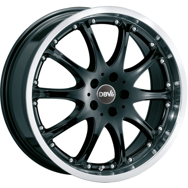 DBV Alufelge Australia schwarz, horn poliert 7x15 ET40 5x114.3 Nabe 74.1 KBA 46227