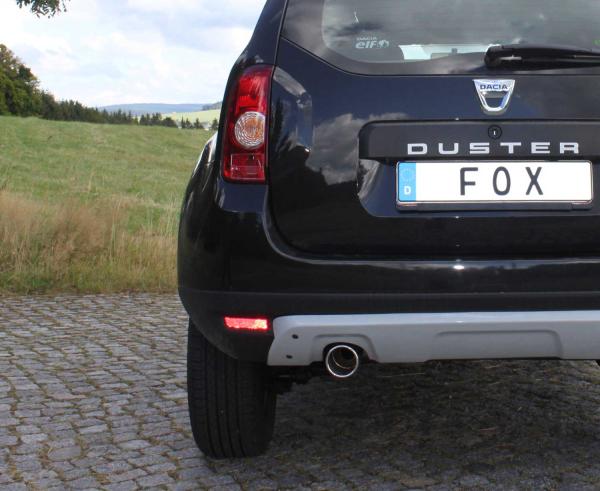 Fox passend für Dacia Duster 4x2 - Frontantrieb Endschalldämpfer - 1x90 Typ 12 DC030071-051