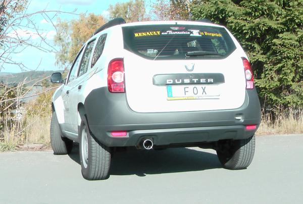 Fox passend für Dacia Duster 4x2 - Frontantrieb Endschalldämpfer - 1x90 Typ 12 DC030031-051