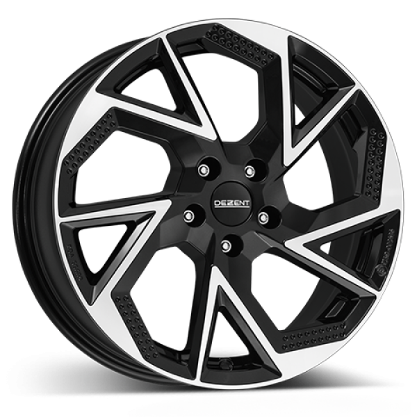 DEZENT Alufelge AP dark black/polished 6.5x16 ET45 5x108 Nabe 63.4mm KBA 55697