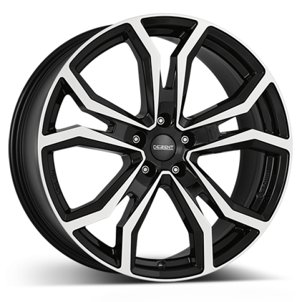 DEZENT Alufelge TV dark black/polished 8x19 ET43 5x114.3 Nabe 65.1 KBA 54027