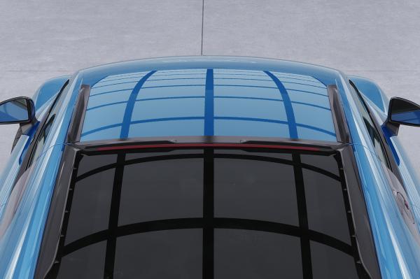 CSR Dachfinnen mit ABE für Audi R8 (Typ 4S) Coupe DF001-C Carbon Look Hochglanz (keine Lackierung erforderlich)