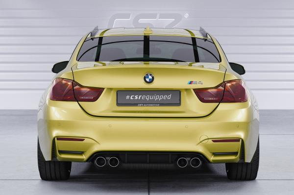 CSR Dachfinnen mit ABE für BMW 4er F32 / M4 F82 Coupe DF006-G Glossy schwarz Hochglanz (keine Lackierung erforderlich)