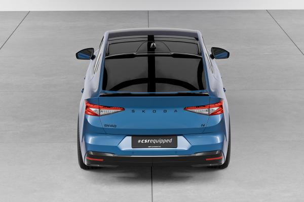 CSR Dachfinnen mit ABE für Skoda Enyaq Coupe DF013-C Carbon Look Hochglanz (keine Lackierung erforderlich)