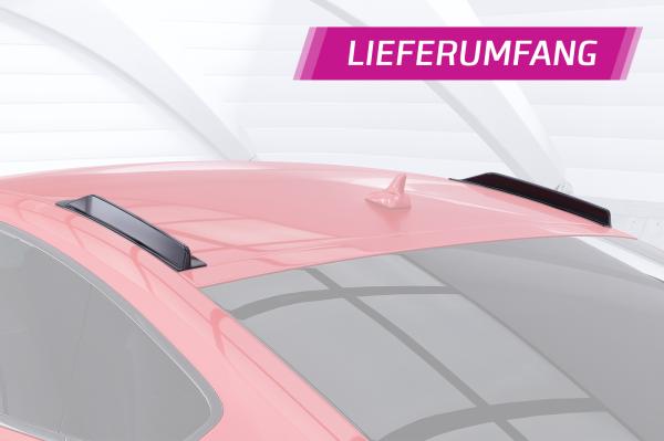 CSR Dachfinnen mit ABE für Audi A5 / S5 / RS5 (8T) Sportback DF021-G Glossy schwarz Hochglanz (keine Lackierung erforderlich)
