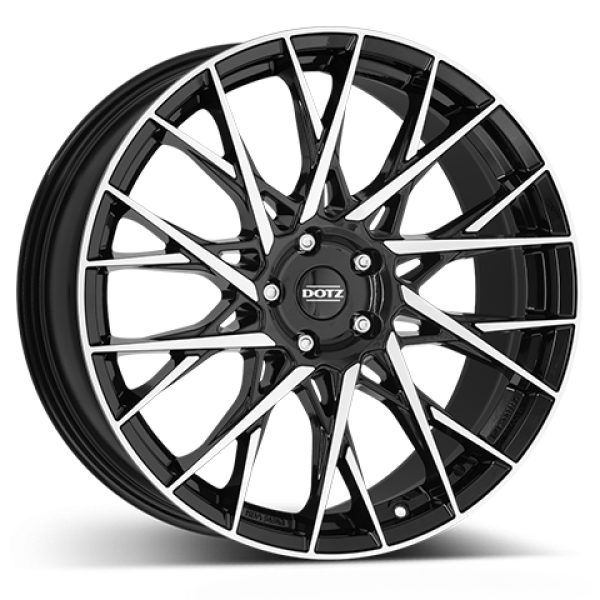 DOTZ Alufelge Fuji dark black/polished 7.5x18 ET51 5x100 Nabe 57.1 KBA 54342