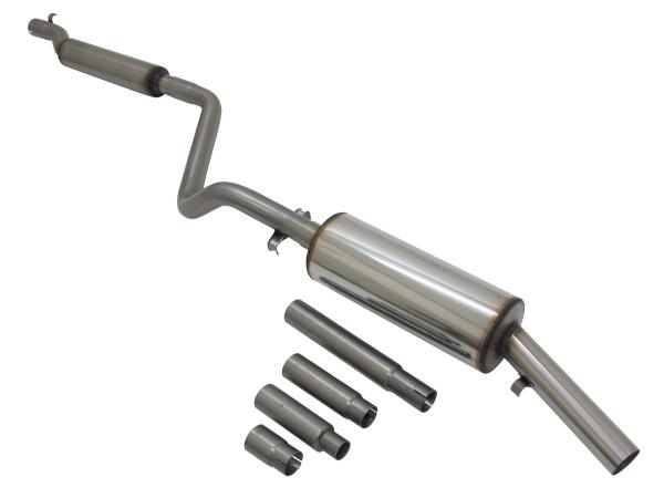 Novus Edelstahl Sportauspuffanlage 55mm 1x60mm VW Golf 1/ Cabriolet/ Scirocco 1