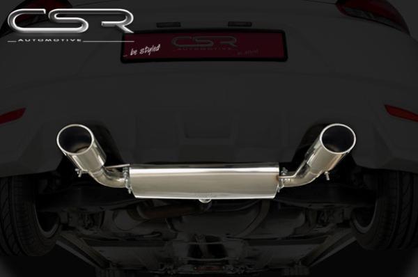CSR Endschalldämpfer Sportauspuff für Golf 5 / 6 / Scirocco 3 / Touran ESD001