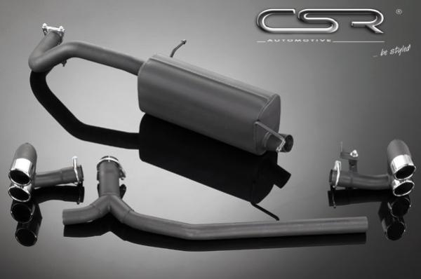 CSR Endschalldämpfer Sportauspuff für VW Polo 5 Typ 6R / Audi A1 ESD003