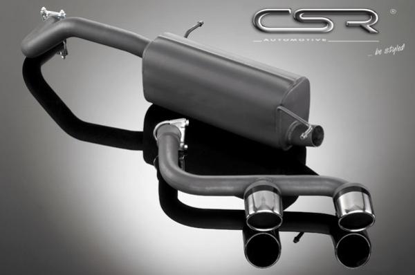 CSR Endschalldämpfer Heckansatz Endrohre Set für Audi A1 PS026