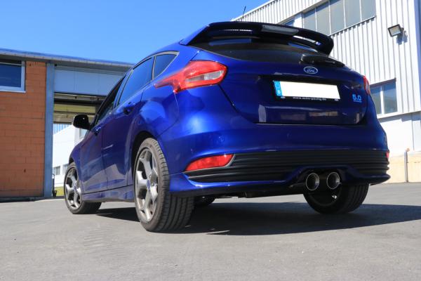 Fox passend für Ford Focus III ST Fließheck Endschalldämpfer quer Ausgang mittig - 2x100 Typ 25 mittig FO032025-294