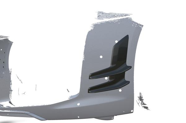 CSR Performance Flaps mit ABE für Audi R8 (Typ 4S) FP014-S strukturiert schwarz matt (keine Lackierung erforderlich)