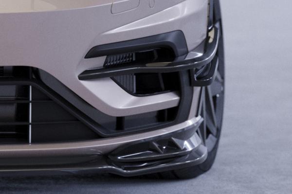 CSR Performance Flaps mit ABE für VW Golf 7 (Typ AU) R FP019-S strukturiert schwarz matt (keine Lackierung erforderlich)