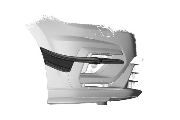 CSR Performance Flaps mit ABE für VW Golf 7 (Typ AU) R FP019-S strukturiert schwarz matt (keine Lackierung erforderlich)