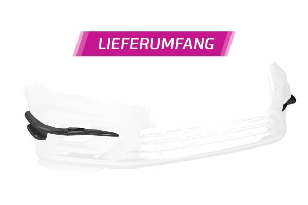 CSR Performance Flaps mit ABE für VW Golf 7 (Typ AU) R FP019-S strukturiert schwarz matt (keine Lackierung erforderlich)
