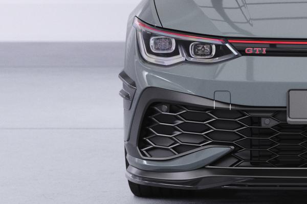 CSR Performance Flaps mit ABE für VW Golf 8 (Typ CD) GTI FP024-S strukturiert schwarz matt (keine Lackierung erforderlich)