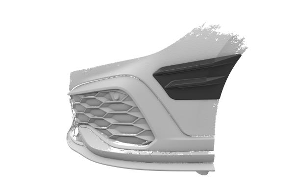 CSR Performance Flaps mit ABE für VW Golf 8 (Typ CD) GTI FP024-S strukturiert schwarz matt (keine Lackierung erforderlich)
