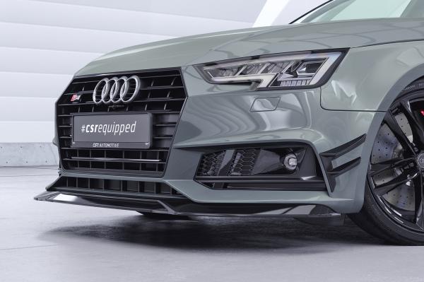 CSR Performance Flaps mit ABE für Audi A4 B9 (Typ 8W) S-Line FP033-C Carbon Look Hochglanz (keine Lackierung erforderlich)