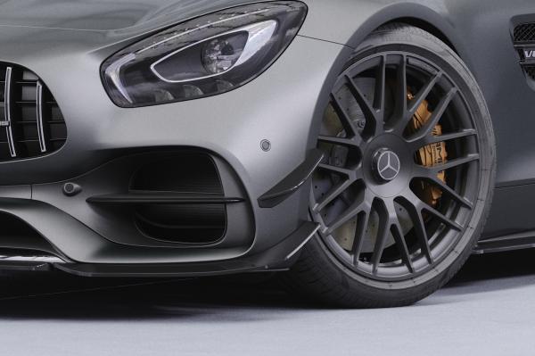 CSR Performance Flaps mit ABE für Mercedes-Benz AMG GT (190) FP034-G Glossy schwarz Hochglanz (keine Lackierung erforderlich)