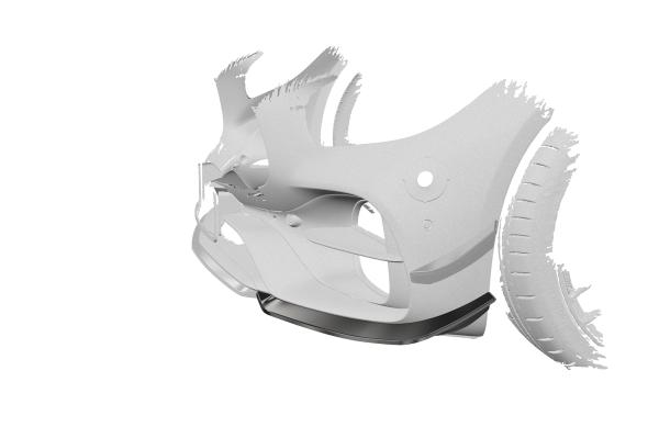 CSR Performance Flaps mit ABE für Mercedes Benz Amg GT (190) FP035-G Glossy schwarz Hochglanz (keine Lackierung erforderlich)