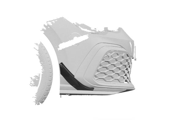 CSR Performance Flaps mit ABE für VW Golf 8 FP036-G Glossy schwarz Hochglanz (keine Lackierung erforderlich)