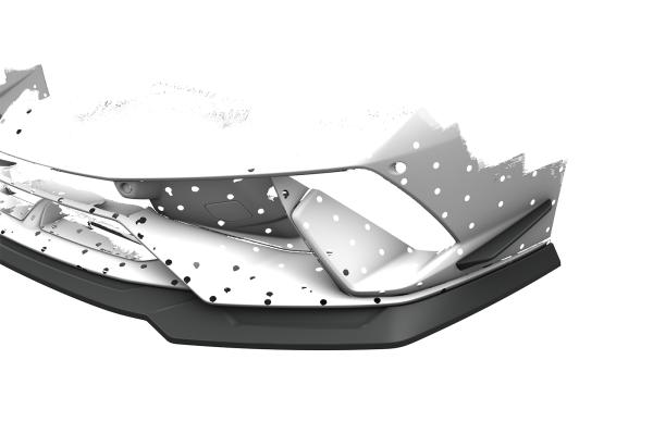 CSR Performance Flaps mit ABE für Lamborghini Huracan Performante FP038-S strukturiert schwarz matt (keine Lackierung erforderlich)