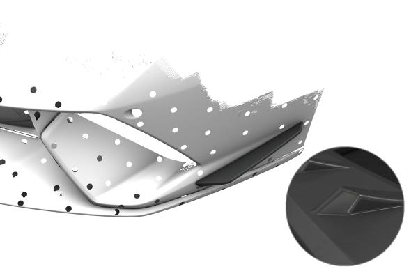 CSR Performance Flaps mit ABE für Lamborghini Huracan Performante FP038-L Lackierung erforderlich (unlackiert roh)