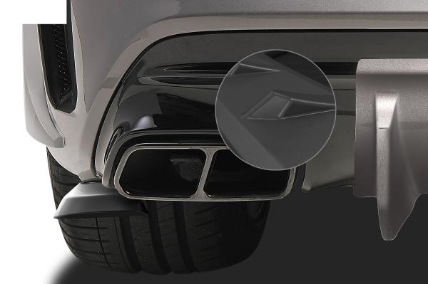 CSR Diffusor | Heckansatz mit ABE für Mercedes-Benz CLA 45 AMG X117 C117 HA213-L Lackierung erforderlich (unlackiert roh)
