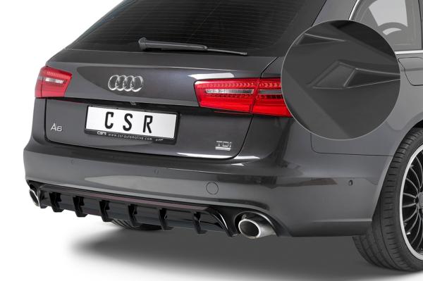 CSR Diffusor | Heckansatz mit ABE für Audi A6 C7 (4G) HA227-L Lackierung erforderlich (unlackiert roh)