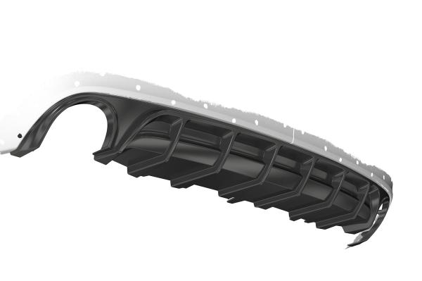 CSR Diffusor | Heckansatz mit ABE für Audi A6 C7 (4G) HA227-G Glossy schwarz Hochglanz (keine Lackierung erforderlich)