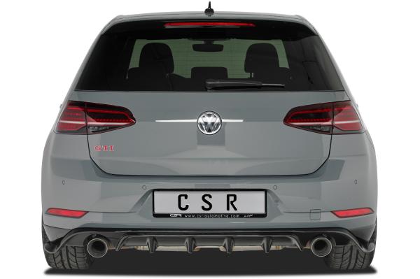CSR Diffusor | Heckansatz mit ABE für VW Golf 7 TCR HA232-G Glossy schwarz Hochglanz (keine Lackierung erforderlich)