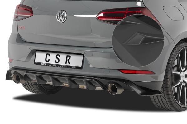 CSR Diffusor | Heckansatz mit ABE für VW Golf 7 TCR HA232-L Lackierung erforderlich (unlackiert roh)