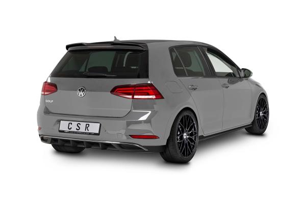 CSR Diffusor | Heckansatz mit ABE für VW Golf 7 HA234-C Carbon Look Hochglanz (keine Lackierung erforderlich)